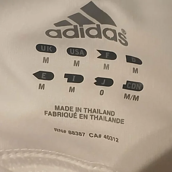 Adidas White and Black Short Sleeve Tee - Picture 11 of 13